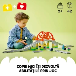 Конструкторы Lego Duplo Train Bridge and Tracks Expansion Set, 42 элемента купить в Кишиневе. Фото 4