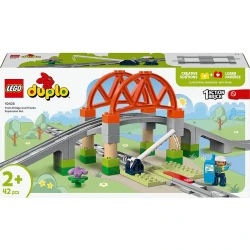 Конструкторы Lego Duplo Train Bridge and Tracks Expansion Set, 42 элемента купить в Кишиневе. Фото 1