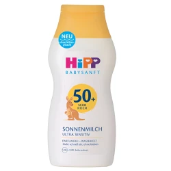Солнцезащитный лосьон HiPP BabySanft SPF50, 200 мл купить в Кишиневе. Фото 1