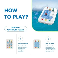Логическая игра Hola Toys Magnetic Penguin Adventure купить в Кишиневе. Фото 5