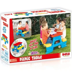 Masuta cu 2 scaune incorporate Dolu Albastru Galben Rosu cumpăra în Chișinau. Foto 3