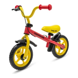 Bicicletă fără pedale Baby Mix Traveller cu frână, 12", roșu-galben cumpăra în Chișinau. Foto 1