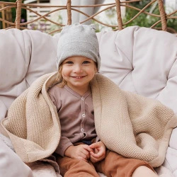 Одеяльце BabyOno Cotton & Fleecing Lining Beige, 75×100 см купить в Кишиневе. Фото 4
