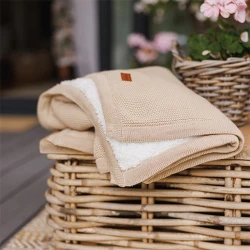 Одеяльце BabyOno Cotton & Fleecing Lining Beige, 75×100 см купить в Кишиневе. Фото 5