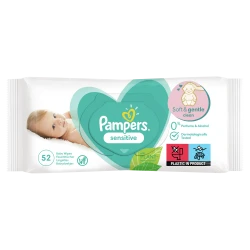 Влажные салфетки Pampers Sensitive, 52 шт. купить в Кишиневе. Фото 1