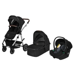 Коляска 3 в 1 Lionelo Amber Black Silver купить в Кишиневе