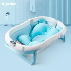 Складня ванночка с подставкой и градусником U-grow Blue, 80 см купить в Кишиневе. Фото 5