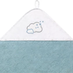 Prosop de baie BabyOno Cloud Blue, 100x100 cm cumpăra în Chișinau. Foto 3