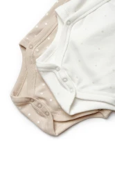 Body cu mânecă lungă BabyCosy Ivory & Ecru, 2 buc. (6-9L) cumpăra în Chișinau. Foto 8
