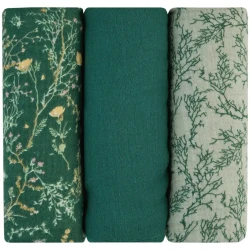 Pelinci din muselina KikkaBoo Secret Garden Green (75x75 cm), 3 buc. cumpăra în Chișinau. Foto 1
