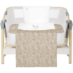 Lenjerie de patut KikkaBoo Secret Garden Beige (5 piese), 50x80 cm cumpăra în Chișinau. Foto 1