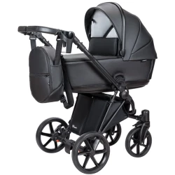 Carucior 2 in 1 Angelina Enigma Eco Leather Black cumpăra în Chișinau. Foto 1