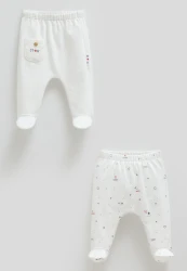 Pantaloni Caramell Family Star Ivory, 2 buc. (6-9L) cumpăra în Chișinau. Foto 1