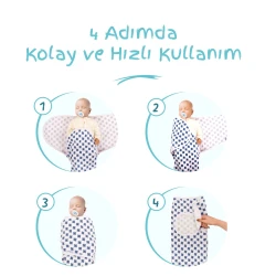 Sistem de infasare din bumbac Sevi Bebe Interlock в асс. (56x78 cm), 1 buc. cumpăra în Chișinau. Foto 9