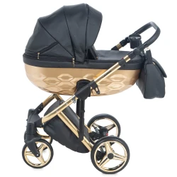 Carucior 2 in 1 Adamex Chantal Star Black Gold cumpăra în Chișinau. Foto 3