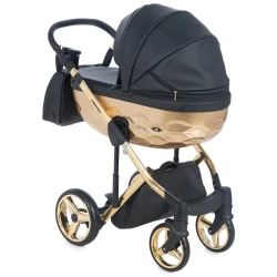 Carucior 2 in 1 Adamex Chantal Star Black Gold cumpăra în Chișinau. Foto 2