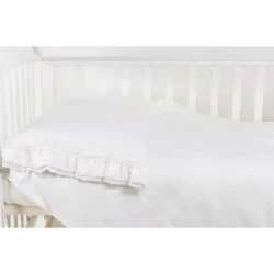 Lenjerie de patut (3 elemente) Twins Classic Satin White cumpăra în Chișinau. Foto 2