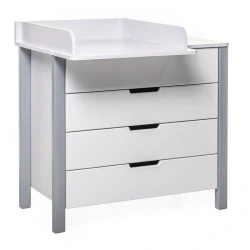 Комод-пеленальный столик Eucalyptus Karol90 White+Gray купить в Кишиневе. Фото 3