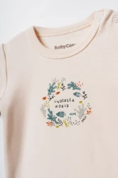 Body cu mânecă lungă BabyCosy Green & Ecru, 2 buc. (9-12L) cumpăra în Chișinau. Foto 8
