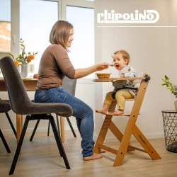 Стул для кормления 2 в 1 Chipolino Tip Top White Wood купить в Кишиневе. Фото 5