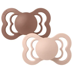 Симметричные латексные соски Bibs Supreme Blush & Woodchuck (6-18 мес.), 2 шт. купить в Кишиневе. Фото 1