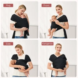 Кенгуру Momcozy Wrap Black купить в Кишиневе. Фото 3