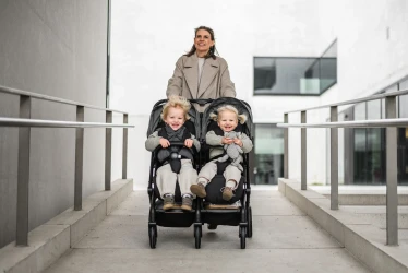 Carucior de plimbare pentru gemeni BabyGo GoTwice Grey cumpăra în Chișinau. Foto 8