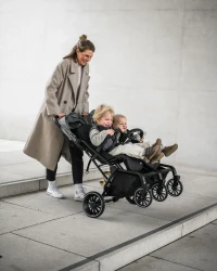 Carucior de plimbare pentru gemeni BabyGo GoTwice Grey cumpăra în Chișinau. Foto 7