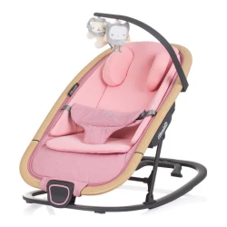 Шезлонг Chipolino Senso Pink Marshmallow + Wood купить в Кишиневе. Фото 1