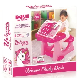 Masuta cu scaun incorporat Dolu Unicorn Roz cumpăra în Chișinau. Foto 3