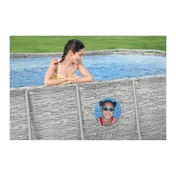 Каркасный бассейн Bestway Power Steel Swim Vista 427x250x100 см, 7250 литров купить в Кишиневе. Фото 2