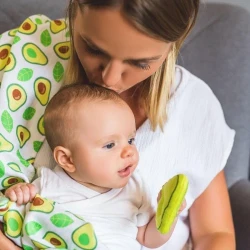 Pelincă din fibre de bambus BabyOno Avocado + jucărie (120x120 cm), 1 buc. cumpăra în Chișinau. Foto 7