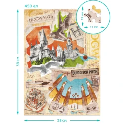 Puzzle Dodo Școala Hogwarts și terenul de Quidditch, seria Harry Potter, 450 elemente cumpăra în Chișinau. Foto 5