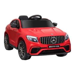 Электромобиль детский Mercedes-Benz AMG GLC 63S, 12V 7Ah, колеса EVA, с пультом, красный с черным купить в Кишиневе. Фото 2