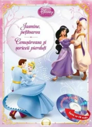 Carte Disney Audiobook Jasmine, pețitoarea. Cenușăreasa și șoriceii pierduți +CD cumpăra în Chișinau. Foto 1