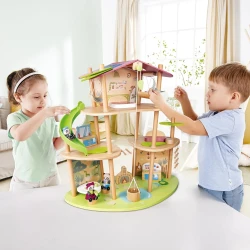 Домик для кукол Hape Pandas Bamboo House купить в Кишиневе. Фото 4