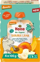 Piure Holle Bio Organic din banana-mar-mango-caise (6 luni+), 4x100 g cumpăra în Chișinau. Foto 1