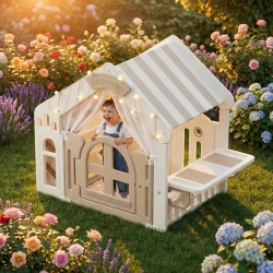 Игровой манеж Moni PlayHouse White & Beige купить в Кишиневе. Фото 4