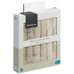 Pelinci din muselina Kikkaboo Secret Garden Beige (30x30 cm), 6 buc cumpăra în Chișinau. Foto 2