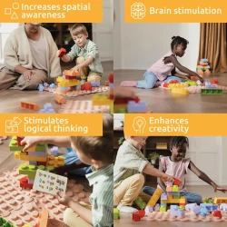 Set constructie Ortoto Primele cuburi moi senzoriale, 16 elemente cumpăra în Chișinau. Foto 5