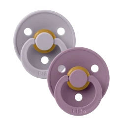 Suzetă rotundă din latex Bibs Fossil Grey & Mauve (6-18 luni), 2 buc. cumpăra în Chișinau. Foto 1