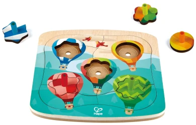 Puzzle din lemn Hape Spinning Ballons, 12 elemente cumpăra în Chișinau. Foto 2