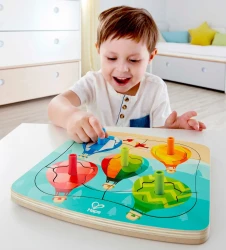 Puzzle din lemn Hape Spinning Ballons, 12 elemente cumpăra în Chișinau. Foto 3