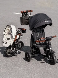 Трёхколёсный велосипед QPlay Nova Deluxe Black купить в Кишиневе. Фото 9