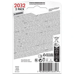 Набор батареек Energizer CR2032 Lithium, 2 шт. купить в Кишиневе. Фото 2