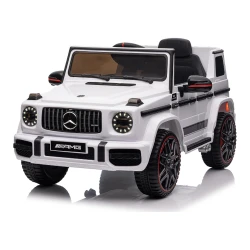 Mașinuță electrică Mercedes-AMG G63, 12V, roți EVA, albă cumpăra în Chișinau. Foto 1