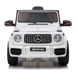 Mașinuță electrică Mercedes-AMG G63, 12V, roți EVA, albă cumpăra în Chișinau. Foto 5