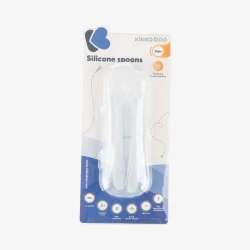 Set lingurițe Kikkaboo cu husă Silicone Blue, 2 buc. cumpăra în Chișinau. Foto 3