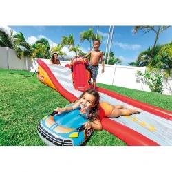 Pistă de apă gonflabilă Intex Racing Fun 57167, 561x119x76 cm, cu 2 plăci-mașinuțe cumpăra în Chișinau. Foto 2