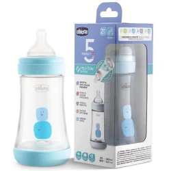 Biberon pentru bebeluși din plastic Chicco Perfect5 Blue, 240 ml cumpăra în Chișinau. Foto 2
